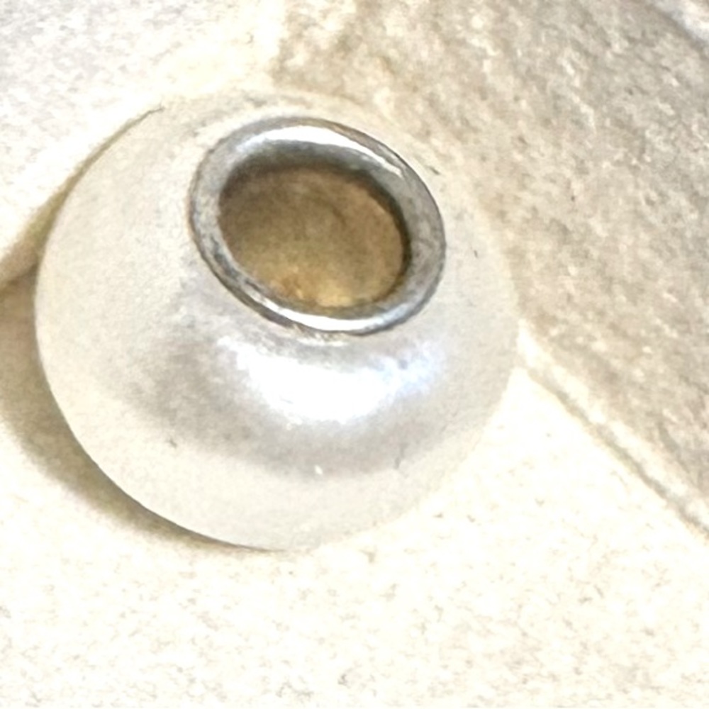 Brighton pearl white iridescent, charm, bead for bracelet or necklace